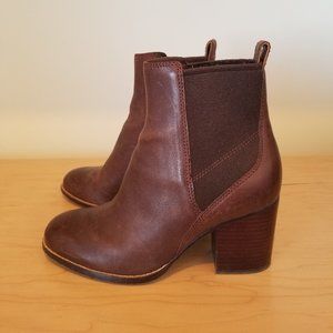 Brown Clarks Booties